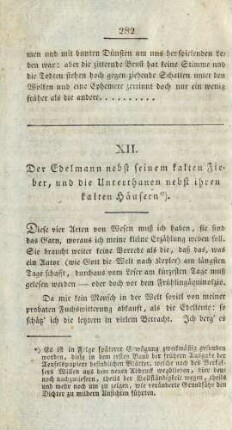 XII. Der Edelmann nebst seinem kalten Fieber, ...