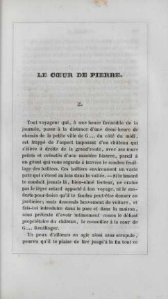 Le coeur de pierre