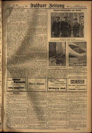 Zweite Ausgabe vom Samstag, den 27. Oktober 1928.