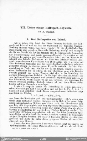 Ueber einige Kalkspath-Krystalle