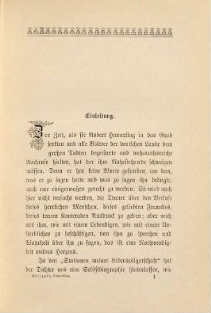 Persönliche Erinnerungen an Robert Hamerling