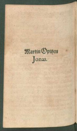Martin Opitzen Jonas.