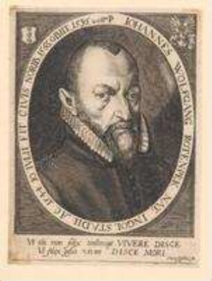 Johann Wolfgang Rotenpek (= Rötenbeck), aus Ingolstadt; geb. 10. Juli 1544; gest. 20. April 1595