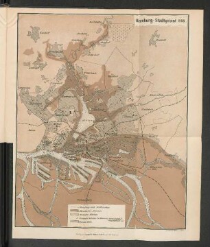 Karte: Hamburg-Stadtgebiet 1908.