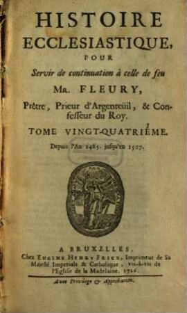 Histoire Ecclesiastique, 24. Depuis l'An 1485. jusqu'en 1507.