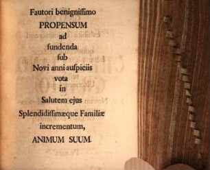 Diss. polit. mor. tertia de habitu iuris nat. et gent. ad societates primas seu simplices