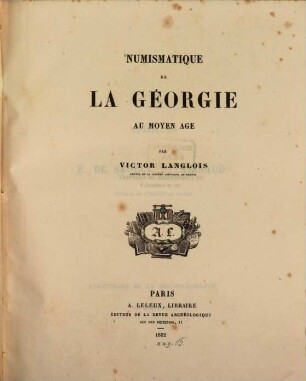 Numismatique de la Géorgie au moyen age
