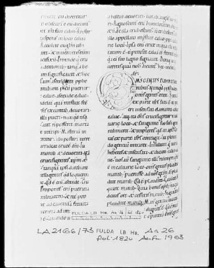 Augustinus, Enarrationes in Psalmos 1-50 — Initiale O, Folio 182 verso