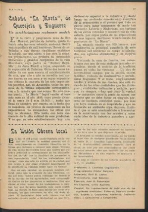 Cabaña "La María", de Querejeta y Daguerre : Un establecimiento realmente modelo