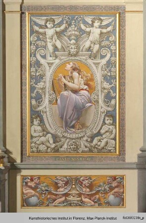 Ausmalung des Treppenhauses im Palazzo Grifoni Budini Gattai : Weibliche Allegorien