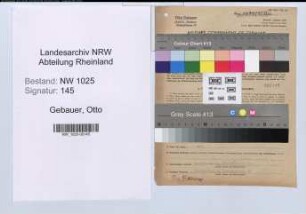 Entnazifizierung Otto Gebauer , geb. 07.06.1894 (Backmeister)
