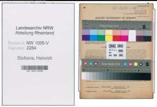 Entnazifizierung Heinrich Stelkens , geb. 05.04.1909 (Arbeiter)