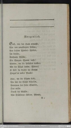 Morgenlied