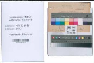 Entnazifizierung Elisabeth Norbisrath , geb. 14.03.1922 ()