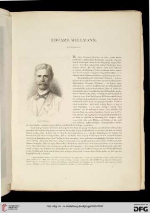 Eduard Willmann: Ein Nekrolog