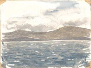 Wach, Hugo; New York (USA); Azoren; Gaeta (Italien); Portugal; Sardinien; Queenstown; Reisezeichnungen - Azoren (Ansicht)
