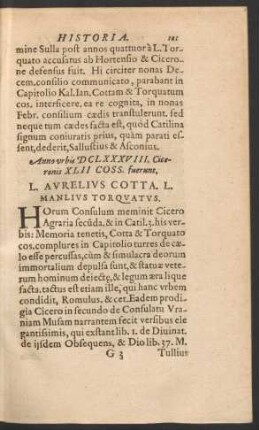 Anno urbis DCLXXXVIII ... L. Aurelius Cotta. L. Manlius Torquatus.
