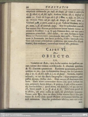 Caput VI. De Obiecto