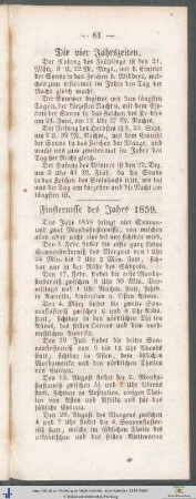 Die vier Jahrszeiten.