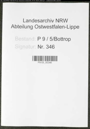 Sterberegister Standesamt Bottrop