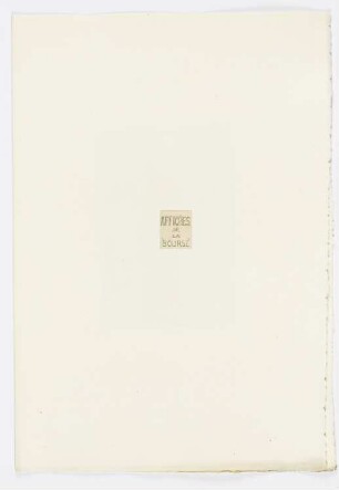 Affiches de la Bourse, aus: "Paris intime"