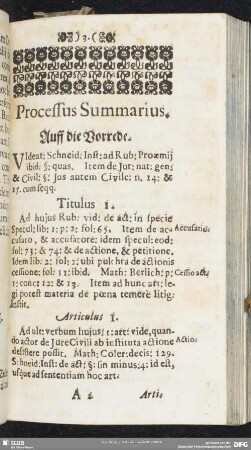 Processus Summarius
