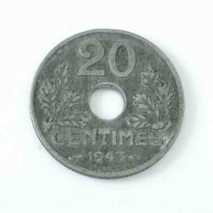 20 Centimes - Münze Frankreich