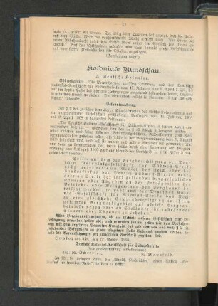 Koloniale Rundschau