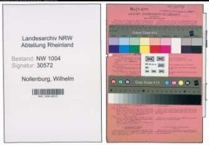 Entnazifizierung Wilhelm Nollenburg , geb. 01.02.1909 (Schlosser)