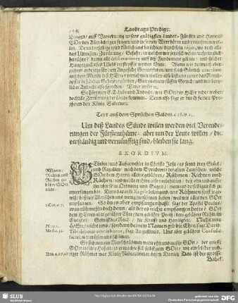 XIX. Landtags-Predigt