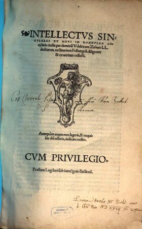Intellectus singulares et novi in nonnulla loca iuris civilis