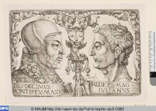 Papst Leo X. und sein Bruder Giuliano de Medici