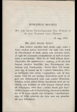 Borgerlig Rococo.