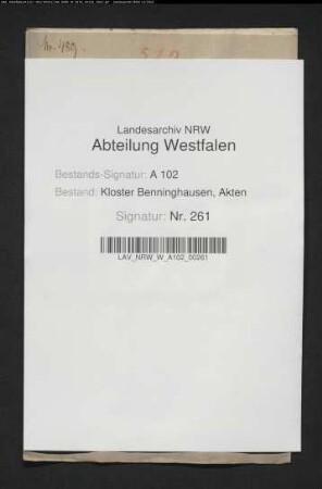 Schuldverschreibung des Ferdinand Vogt von Elspe zu Stirpe über 200 Reichstaler an Kloster Benninghausen. Abschrift