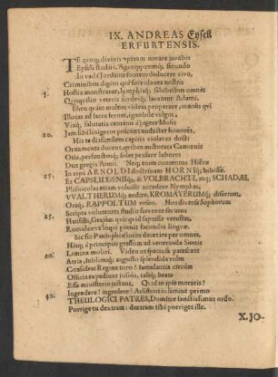 IX. Andreas Eysell Erfurtensis.