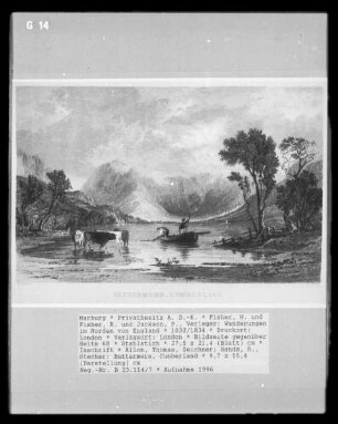 Wanderungen im Norden von England, Band 1 — Bildseite gegenüber Seite 68 — Buttermere, Cumberland