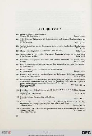 Antiquitäten (Nr. 436-535)
