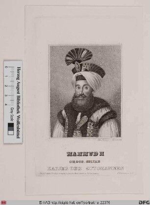 Bildnis Mahmud II., Sultan der Türkei (reg. 1808-39)