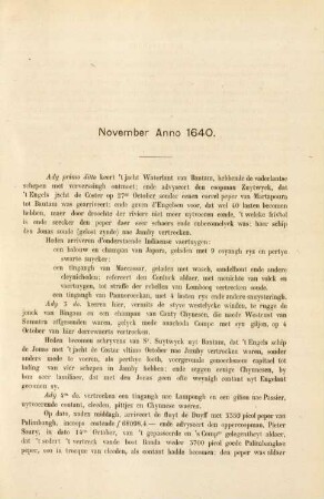 November anno 1640