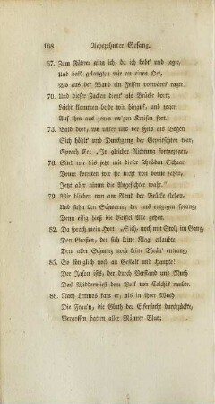 [Achtzehnter Gesang] (unvollständig)
