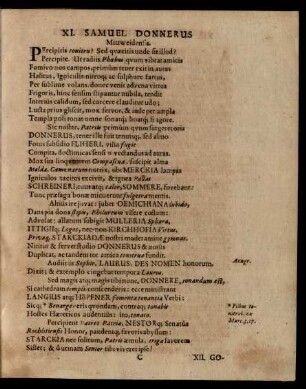XI. Samuel Donnerus