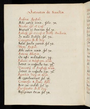 66v - 69r Introitus de Sanctis