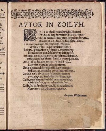 Avtor in zoilvm