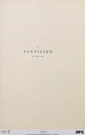 Textilien (Nr. 140-149)