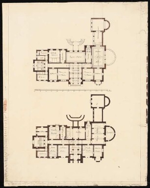Rittergut Börnicke: Grundriss KG und EG