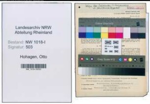 Entnazifizierung Otto Hohagen , geb. 24.01.1910 (Bautechniker)