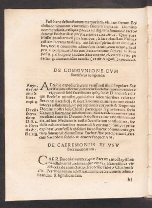De Caeremoniis Et Usu Sacramentorum.