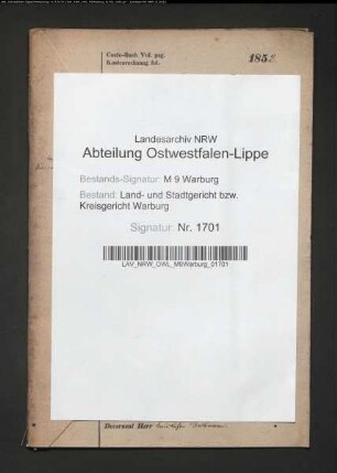 Erblasser: Derenthal, Ignaz; Erblasser: Derenthal, Maria Anna , geb. Evers: