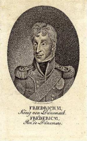 Bildnis von Friedrich VI. (1768-1839), König von Dänemark