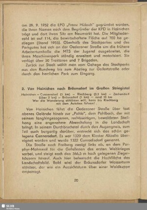 2. Von Hainichen nach Bräunsdorf im Großen Striegistal